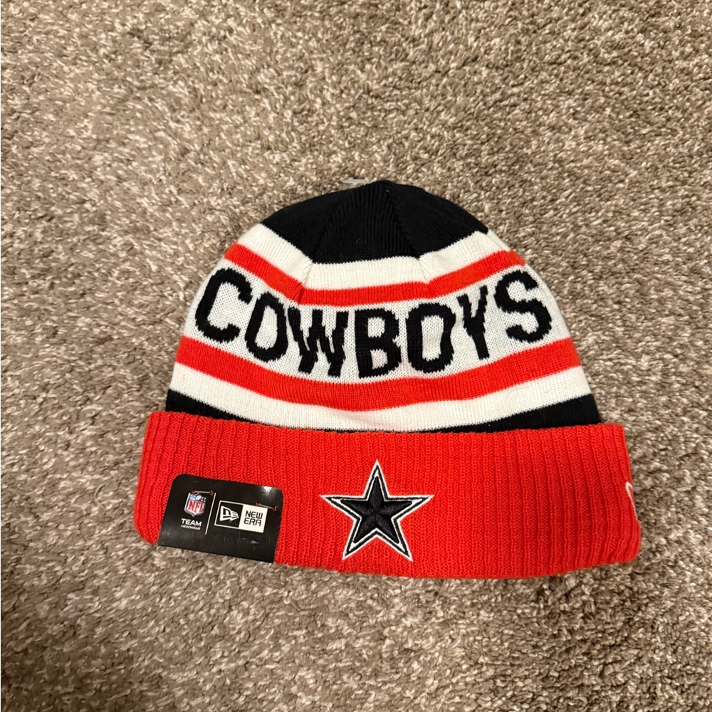 NFL Team tri-color Dallas Cowboys beanie.